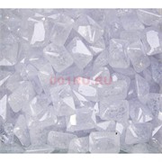 Кабошоны 10x14 прямоугольные из белого стекла
