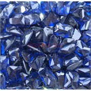 Кабошоны 10x14 прямоугольные из стекла темно-синего цвета