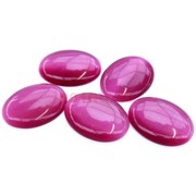 Плоские овальные кабошоны 5,5 см из розового кошачьего глаза