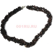 Бусы 45 см из мелкой крошки граната