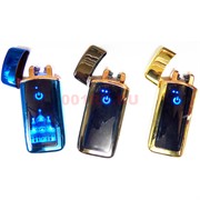 Зажигалка USB разрядная цвета в ассортименте