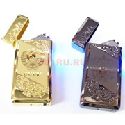 Зажигалка USB спиральная сенсорная Символы Государств