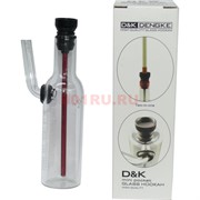 Бонг стеклянный D&K бутылка в коробочке (DK0309)