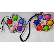Игрушка попит pop it spinner 5 пупырок цветной