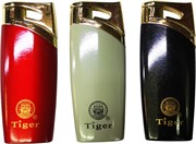 Зажигалка газовая Tiger откидная цветная