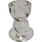 Подсвечник стеклянный малый 6,5 см (XH103-35)