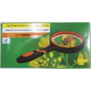Лупа 3X High Power Double Color Magnifying Glass 100 мм