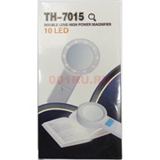 Лупа ручная (TH-7015) круглая 10x-70мм с подсветкой (10 LED)