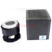 Лупа просмотровая металлическая 30x/27mm с подсветкой + UV со шкалой (TH-9006A)