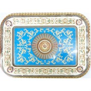 Поднос пластмассовый прямоугольный 20x30 см 100 шт/кор