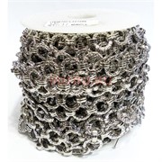 Цепь металлическая (L221486) под серебро (цена за 1 метр)
