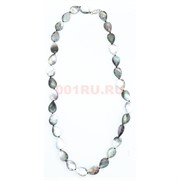 Бусы из перламутра 1x1,5 см капля 45 см