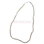 Бусы 3 мм из коричневой шпинели 45 см