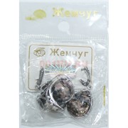 Набор 2-в-1 сережки и кольцо (Г-1008) из родонита