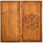 Нарды деревянные Герб РФ 60 см из массива бука