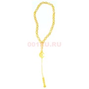 Четки (CK-4090) мусульманские из пластмассы желтые 36 см