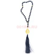 Четки мусульманские 34 бусины (CK-1528) из пластмассы черные 33 см