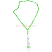 Четки мусульманские (CK-195A) из стекла зеленые 33 см