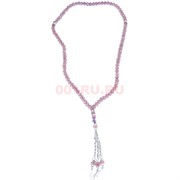Четки мусульманские (CK-195A) из стекла фиолетовые 33 см