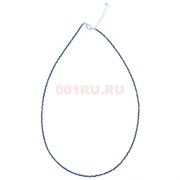 Бусы (размер бусины 0,05 см) из черного шпинеля