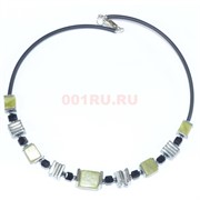 Чокер (размер бусины 1,2 см) из жадеита 15 см