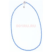 Бусы (размер бусины 0,1x0,1 см) из синей шпинели 45 см