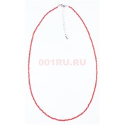 Бусы (размер бусины 0,1x0,1 см) из красной шпинели 45 см