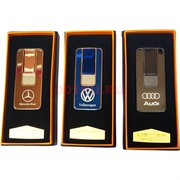 Зажигалка USB логотипы авто прямоугольная узкая спиральная