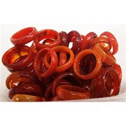 Кольцо граненое из коричневого агата