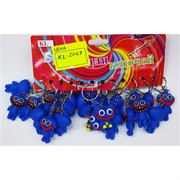 Брелок резиновый (KL-2047) Хаги Ваги синие Huggy Wuggy 120 шт/упаковка