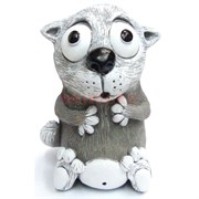 Фигурка из мраморной крошки Волк 9 см