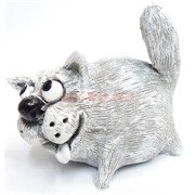 Фигурка из мраморной крошки Кот 7 см