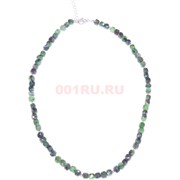 Бусы 45 см из цоизита (размер бусины 0,4x0,4 см)
