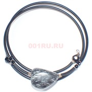 Чокер из серой яшмы 15 см