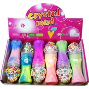 Слайм Crystal Mud 6 шт/упаковка с шариками