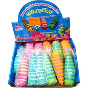 Игрушка Антистресс Гусеница резиновая 12 шт/упаковка