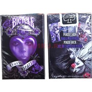 Карты для покера Bicycle Dark Hearts 100% пластик 54 карты