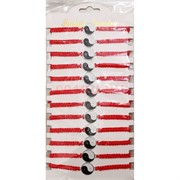Браслет с толстой красной нитью (Y-42) Инь Ян 12 шт/упаковка