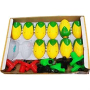 Игрушка с музыкой волчок «кукуруза» 12 шт/упаковка