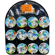 Магниты Кролик (KL-4196) круглые 24 шт/упаковка
