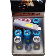 Фонарик + лампа (7411) с USB зарядкой 12 шт/упаковка