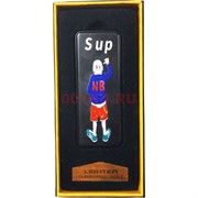 Зажигалка USB спиральная узкая с рисунками (CD-155)