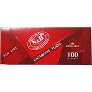 Сигаретные гильзы S&amp;B Red Line с фильтром 100 шт King Size