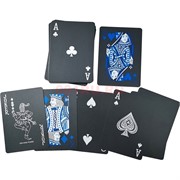 Карты игральные черные для покера 54 карты/колода