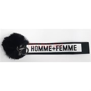 Брелок-карабин пушистый Homme+Femme 50 шт/упаковка