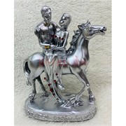 Фигурка Молодожены на коне из полистоуна (NS-0898)
