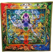 Игра Лила Leela на атласной ткани 74x74 см