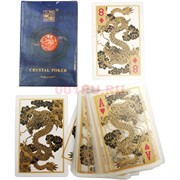 Карты покерные Дракон прозрачные Crystal Poker 54 карты