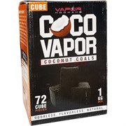 Уголь кокосовый Coco Vapor 25 мм 72 кубика 1 кг