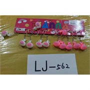 Брелок резиновый (LJ-562) лебеди 12 шт/упаковка